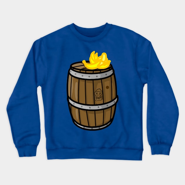 A Barrel of Gorilla Grog Crewneck Sweatshirt by MacSquiddles